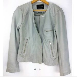lucky brand leather jacket